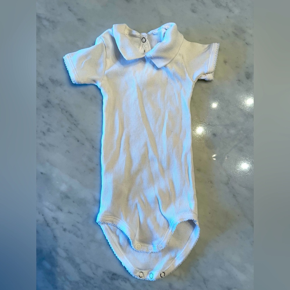 PETIT BATEAU 1 White bodysuits 6M 67cm